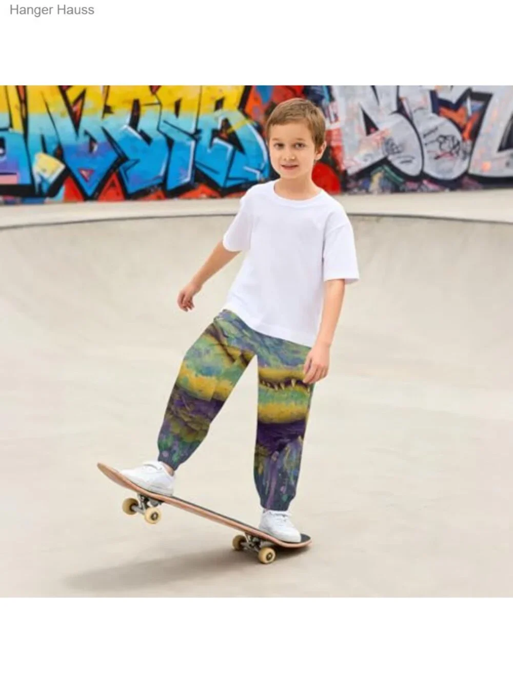 Kids Jogger Sweatpants with Pockets Elastic Waist Cuffed Athletic